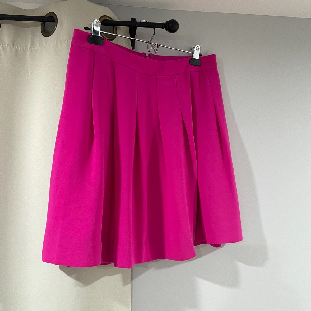 J.Crew Pink Pleated Skirt